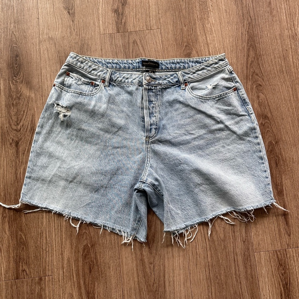 House Of Harlow 1960 Shorts Women Size 33 Cut Off High Rise Jean Blue W
